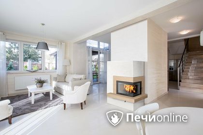 Печь-камин ABX Pateo (угловой), песчаник левый в Щербинке